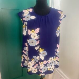 Rose + Olive Floral Print Women's Sleeveless Top - Floral print